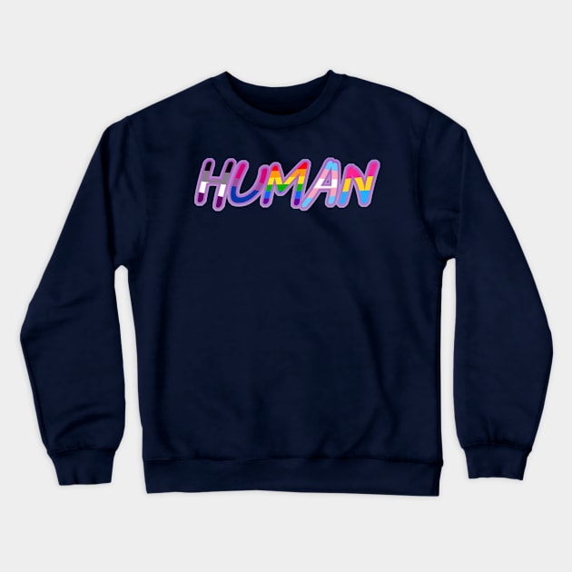 Human Crewneck Sweatshirt by Zorveechu